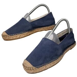 Fabiolas Blue Suede Espadrilles Womens Sz EU 38 US 7 EUC‎ Made In Spain Beach